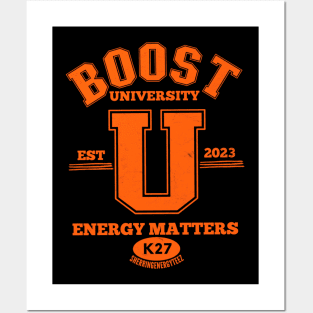 Boost  University  v1 Orange Posters and Art